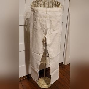 Diane Gilman DG2 4P Ivory Stretch Denim  Jeans